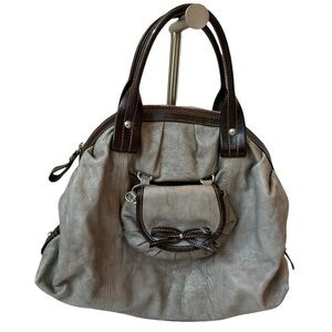 Nordstrom Made in Italy Leather Tote Bag Detachable Twin Mini Crossbody